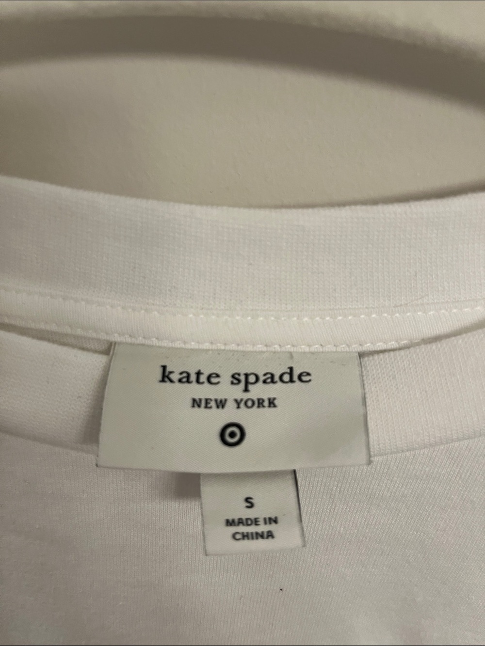 Kate Spade- Champagne and French Fries White Logo T-Shirt - Picture 2 of 4